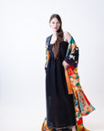 Shiny Kimono Robe long sleeve LAND