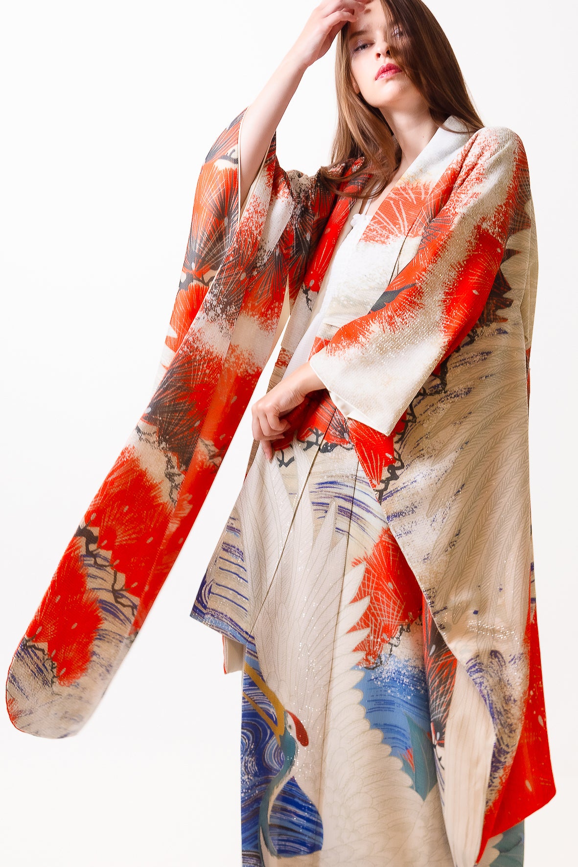 Shiny Kimono Robe long sleeve CLANE – SAIKAI