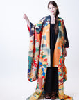 Shiny Kimono Robe long sleeve LAND