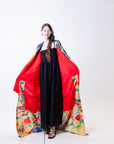 Shiny Kimono Robe long sleeve LAND