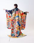 Shiny Kimono Robe long sleeve LAND